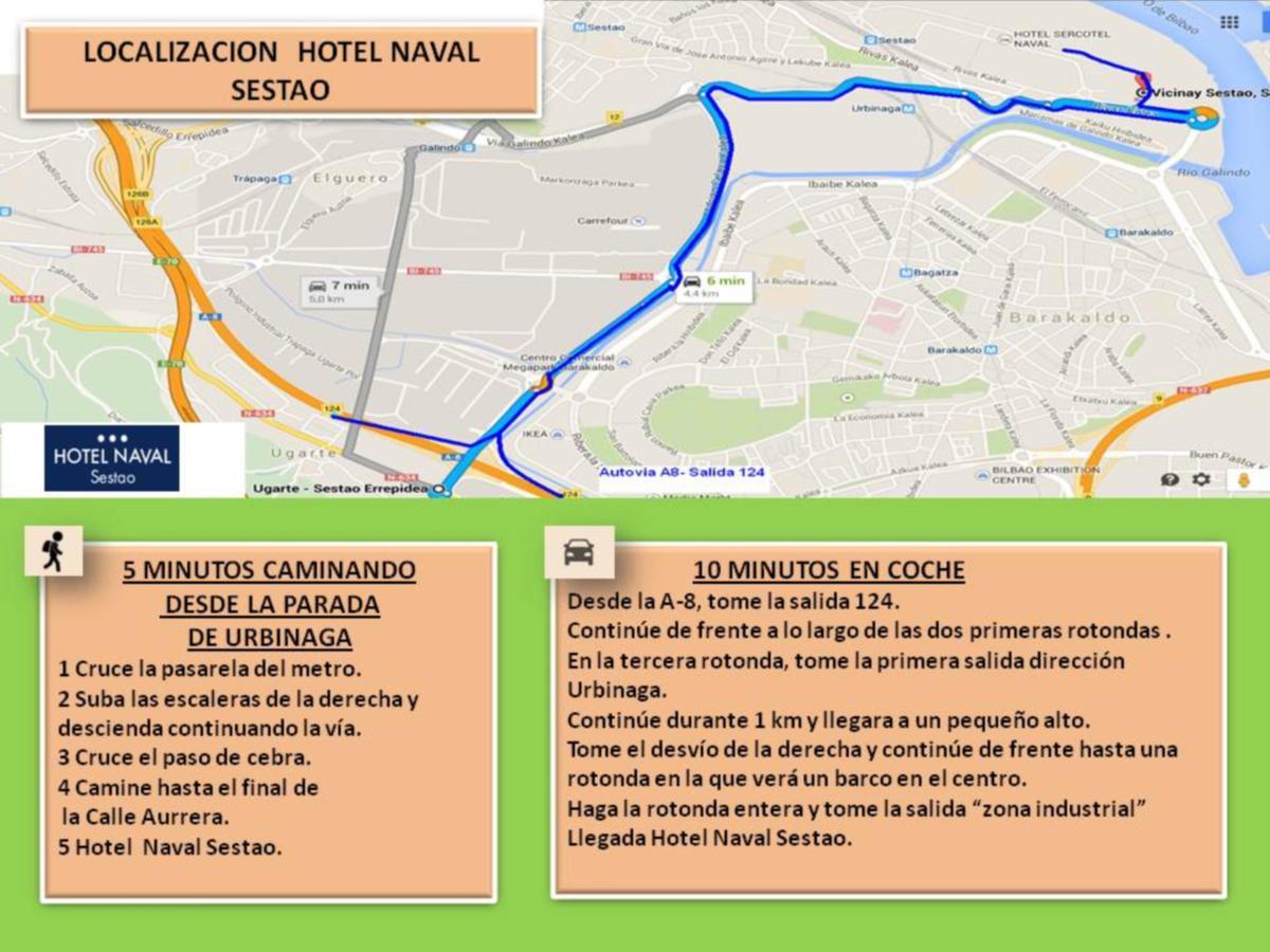 Hotel Naval Sestao Esterno foto